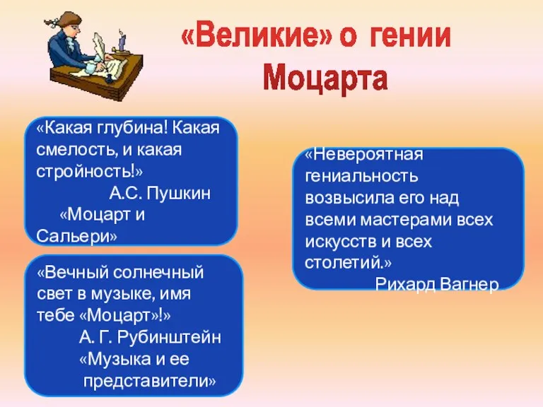 «Какая глубина! Какая смелость, и какая стройность!» А.С. Пушкин «Моцарт и Сальери»