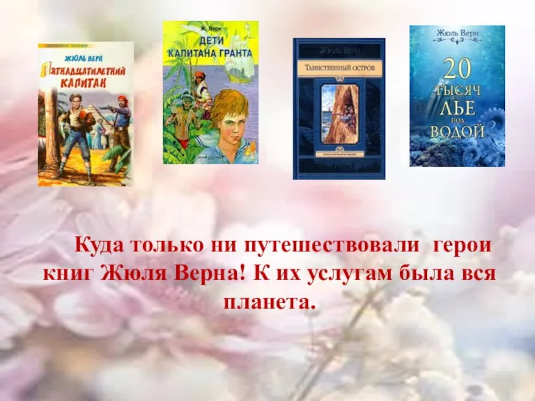 Куда только ни путешествовали герои книг Жюля Верна! К их услугам была вся планета.