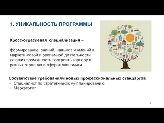 Кросс-отраслевая специализация – формирование знаний, навыков и умений в маркетинговой и рекламной