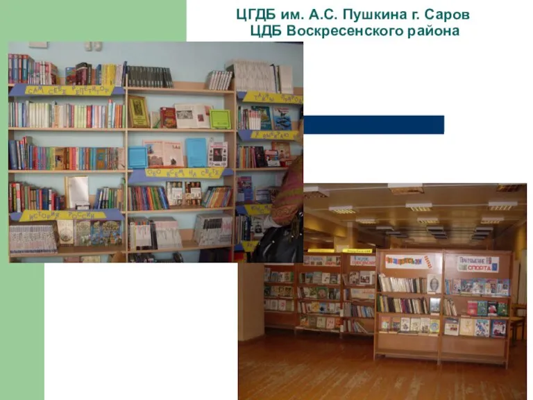 ЦГДБ им. А.С. Пушкина г. Саров ЦДБ Воскресенского района