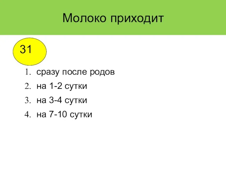 Молоко приходит сразу после родов на 1-2 сутки на 3-4 сутки на 7-10 сутки 31 3