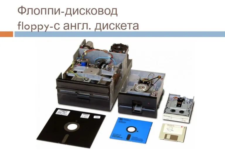 Флоппи-дисковод floppy-с англ. дискета