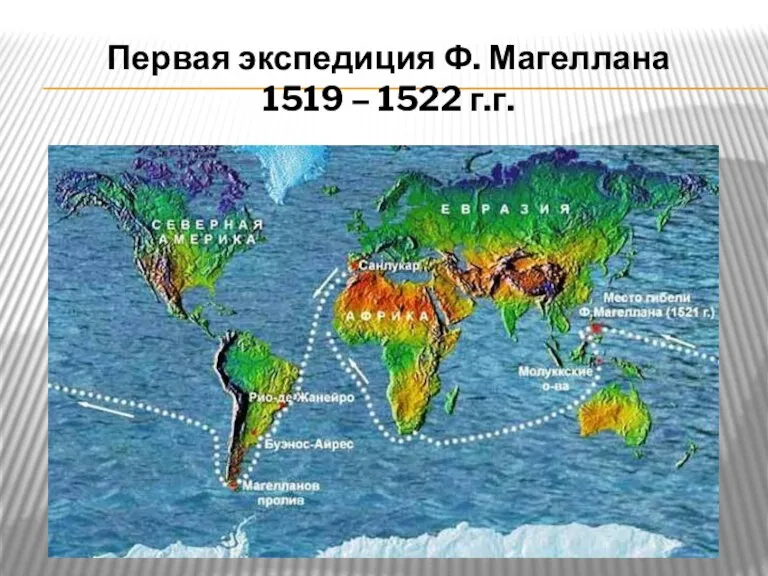 Первая экспедиция Ф. Магеллана 1519 – 1522 г.г.