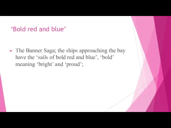 ‘Bold red and blue’ The Banner Saga; the ships approaching the bay