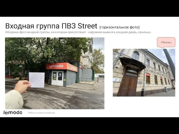 Входная группа ПВЗ Street (горизонтальное фото) Обзорное фото входной группы, на котором