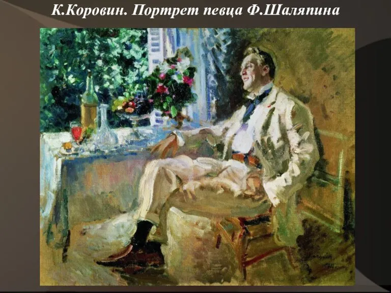 К.Коровин. Портрет певца Ф.Шаляпина