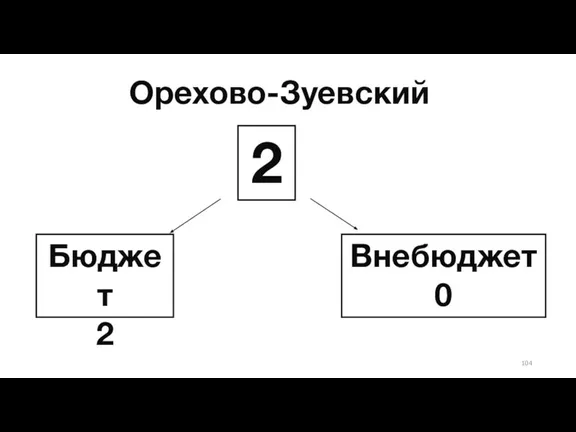 Орехово-Зуевский Бюджет 2 2 Внебюджет 0