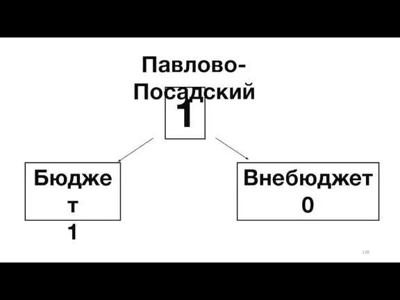 Павлово-Посадский Бюджет 1 1 Внебюджет 0