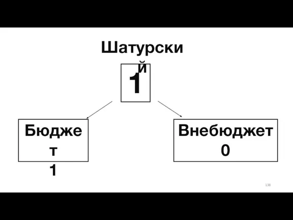 Шатурский Бюджет 1 1 Внебюджет 0