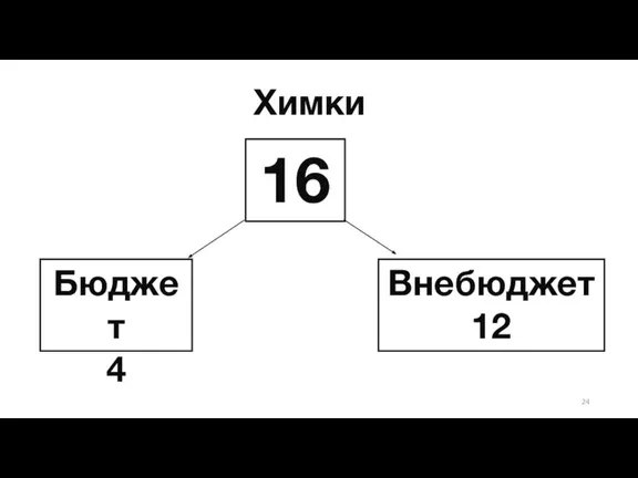 Химки Бюджет 4 16 Внебюджет 12