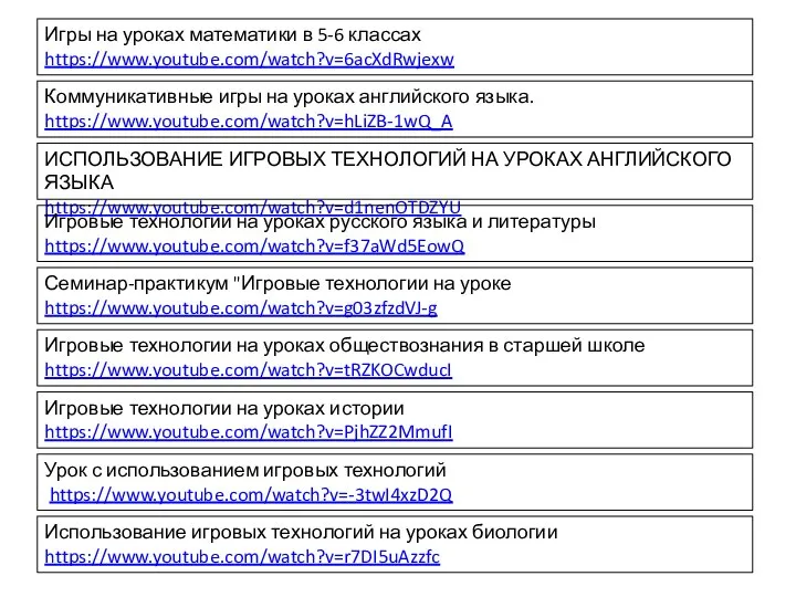 Игры на уроках математики в 5-6 классах https://www.youtube.com/watch?v=6acXdRwjexw Коммуникативные игры на уроках