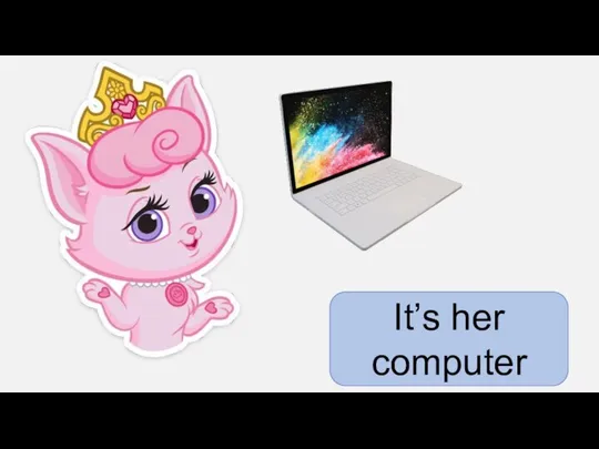 It’s her computer