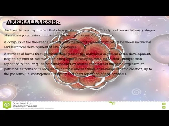 ARKHALLAKSIS:- Is characterized by the fact that change of an initial laying