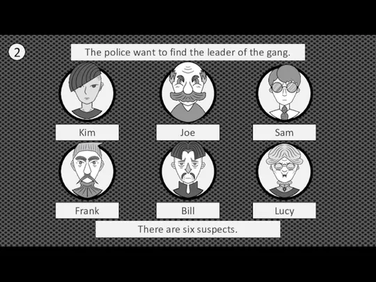 The police want to find the leader of the gang. Kim There