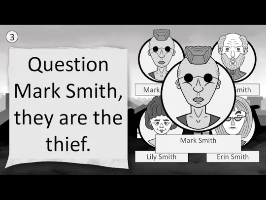 Mark Smith Lily Smith Peter Smith Erin Smith 3 Question Mark Question