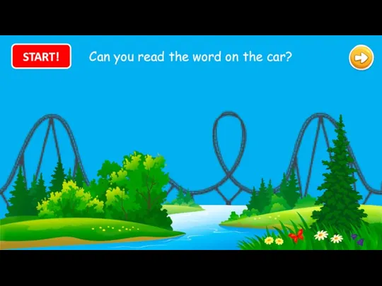 Can you read the word on the car? START!