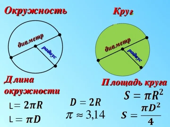 Окружность – это замкнутая линия, каждая точка которой находится на одинаковом расстоянии