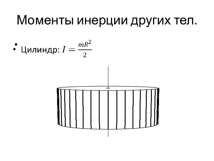 Моменты инерции других тел.