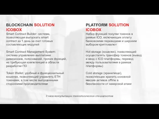 BLOCKCHAIN SOLUTION ICOBOX Smart Contract Builder: система, позволяющая выпускать smart contract за