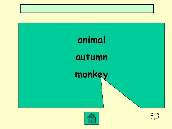 5,3 animal autumn monkey