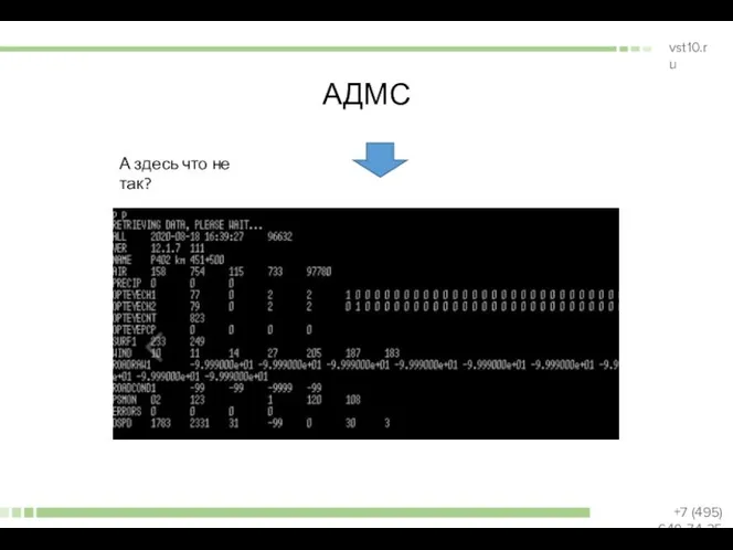 АДМС А здесь что не так?