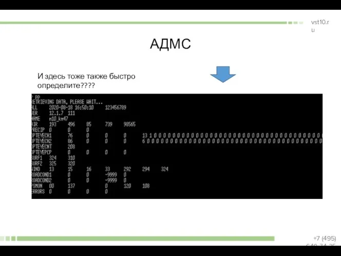 АДМС И здесь тоже также быстро определите????
