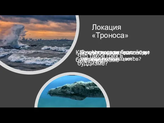 Локация «Троноса» Что такое "каппа" в буддизме Существуют ли буддийские священные писания?