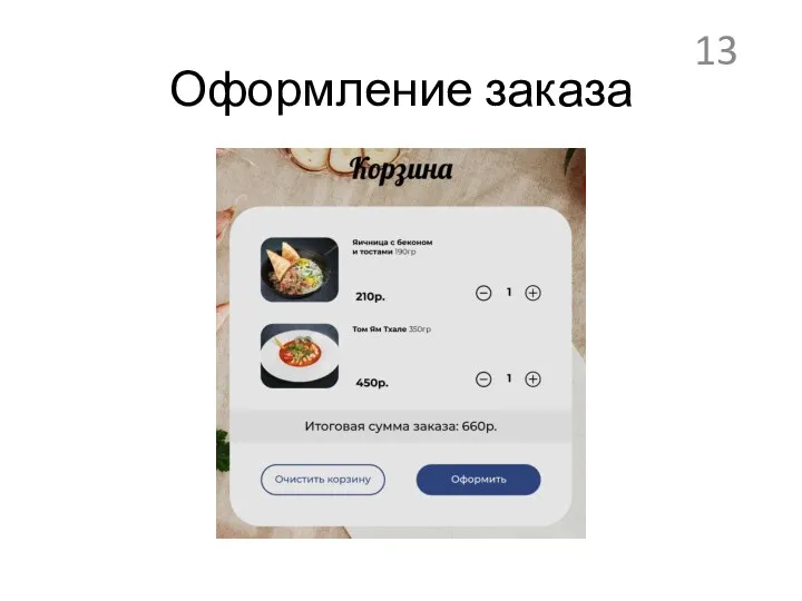 Оформление заказа