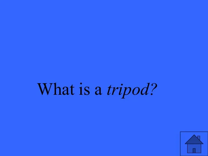 What is a tripod?