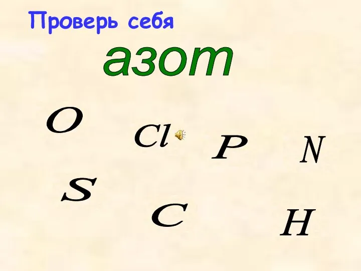 Проверь себя азот