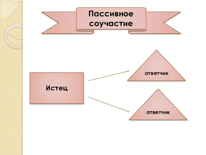 Пассивное соучастие Истец ответчик ответчик