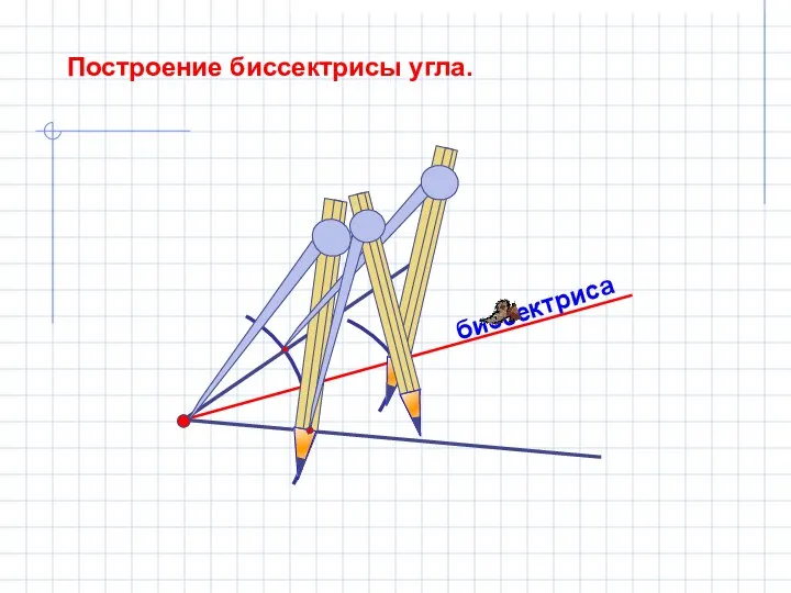 биссектриса Построение биссектрисы угла.