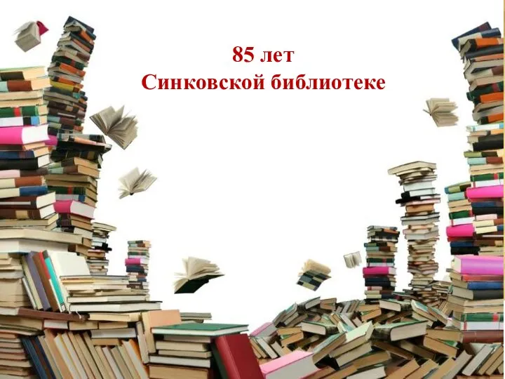 85 лет Синковской библиотеке