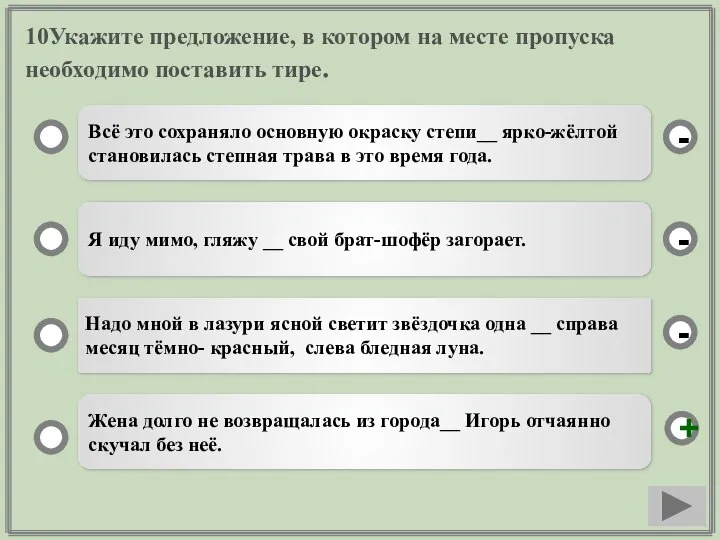 10Укажите предложение, в котором на месте пропуска необходимо поставить тире. Всё это