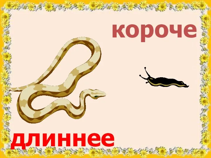 длиннее короче