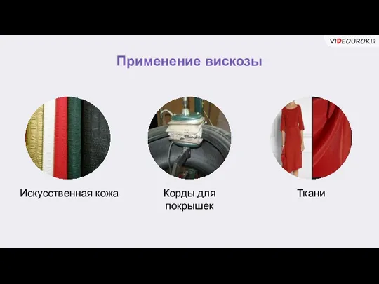 Применение вискозы Искусственная кожа Корды для покрышек Ткани