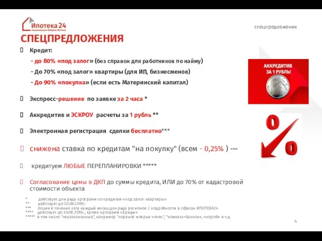 СПЕЦПРЕДЛОЖЕНИЯ Кредит: - до 80% «под залог» (без справок для работников по