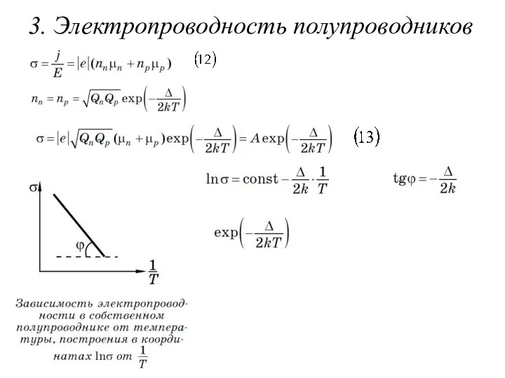 3. Электропроводность полупроводников