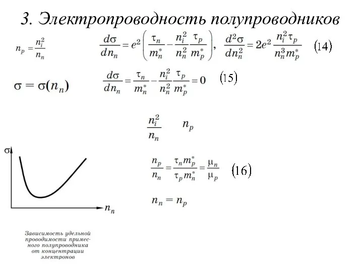 3. Электропроводность полупроводников