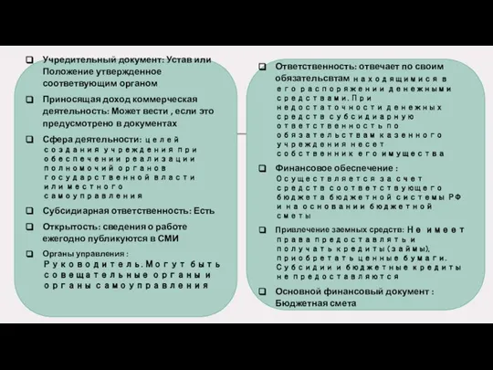 Учредительный документ: Устав или Положение утвержденное соответвующим органом Приносящая доход коммерческая деятельность: