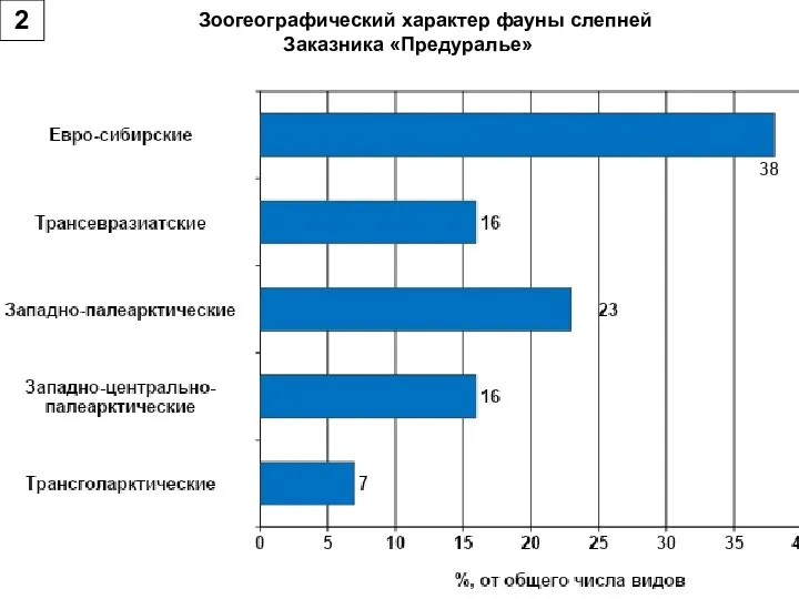 Зоогеографический характер фауны слепней Заказника «Предуралье» 2