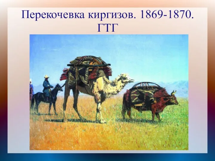 Перекочевка киргизов. 1869-1870. ГТГ