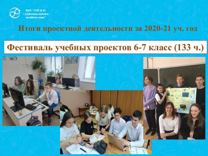 Фестиваль учебных проектов 6-7 класс (133 ч.) Итоги проектной деятельности за 2020-21 уч. год