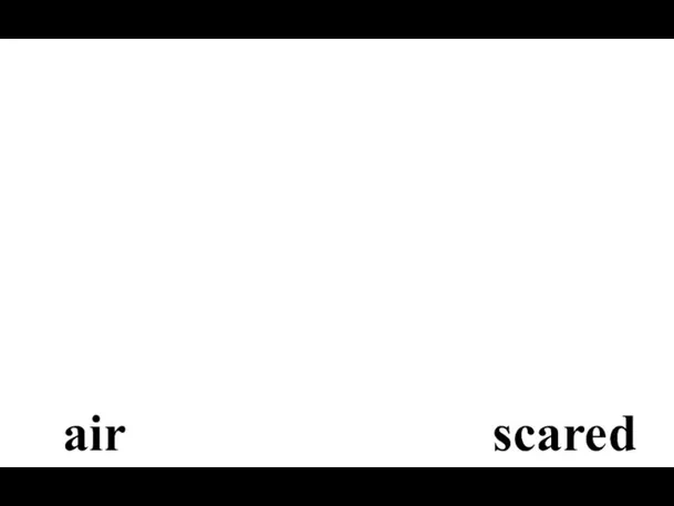 scared air