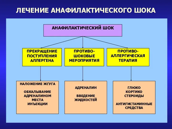 ЛЕЧЕНИЕ АНАФИЛАКТИЧЕСКОГО ШОКА