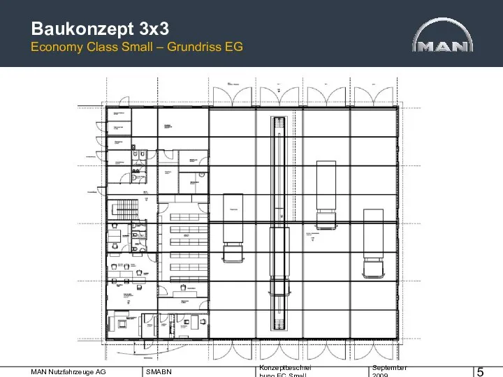 Baukonzept 3x3 Economy Class Small – Grundriss EG