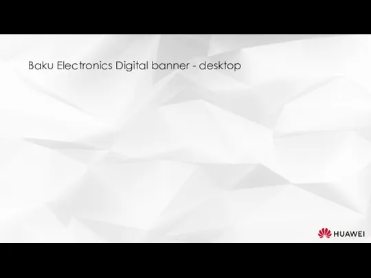 Baku Electronics Digital banner - desktop