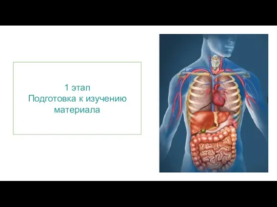 1 этап Подготовка к изучению материала