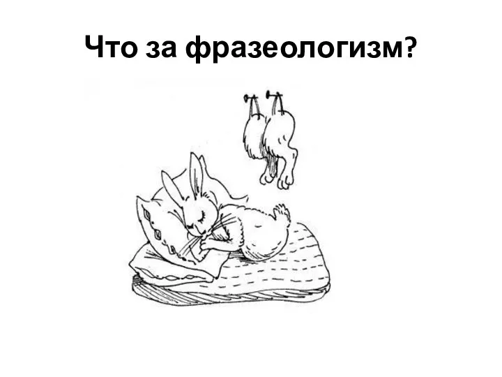 Что за фразеологизм?