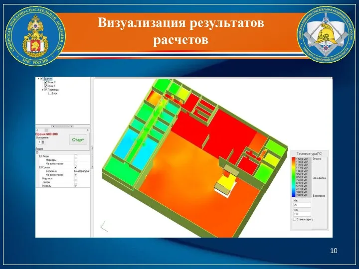 Визуализация результатов расчетов